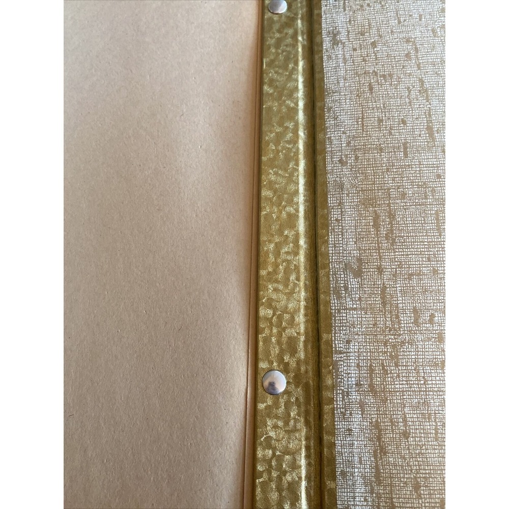 Decorel Scrapbook Gold Vintage Embossed Metallic Post Bound Memory Book Retro - Picture 7 of 7
